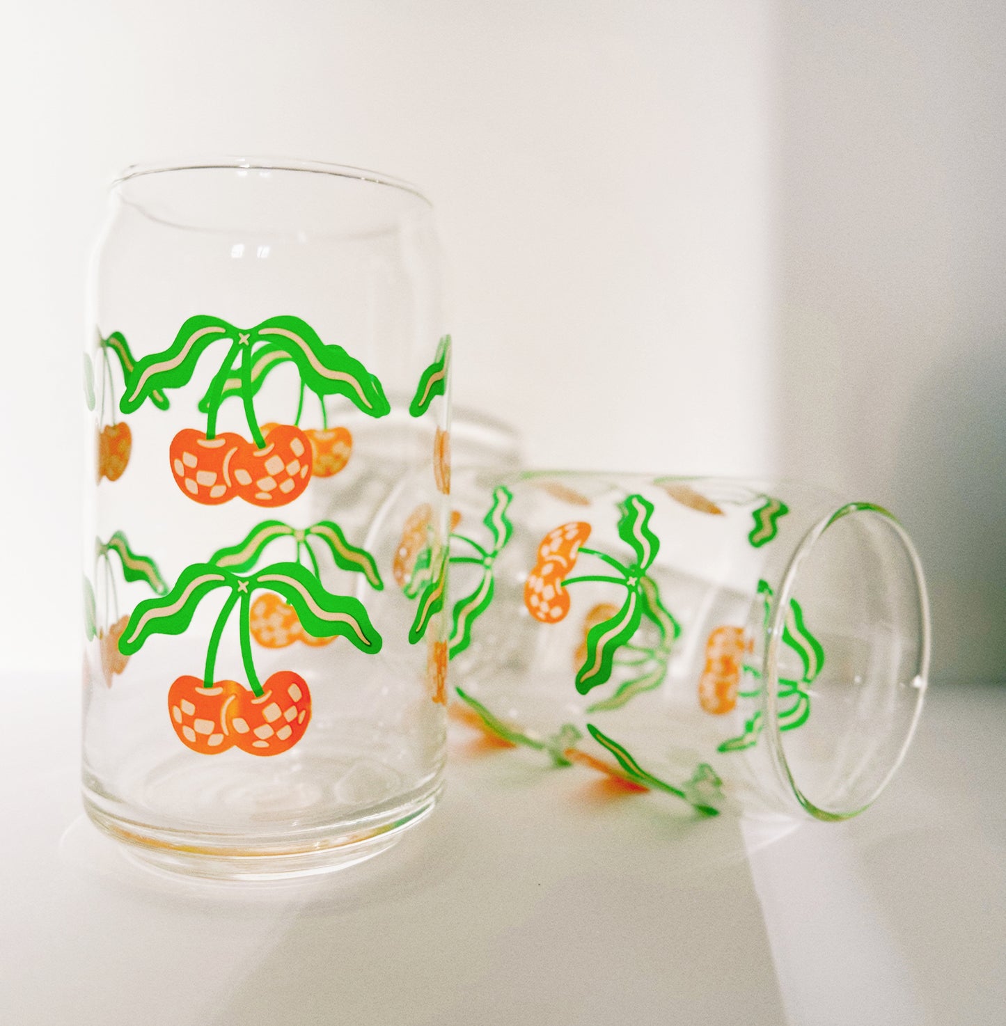 Disco Cherry Can Glass