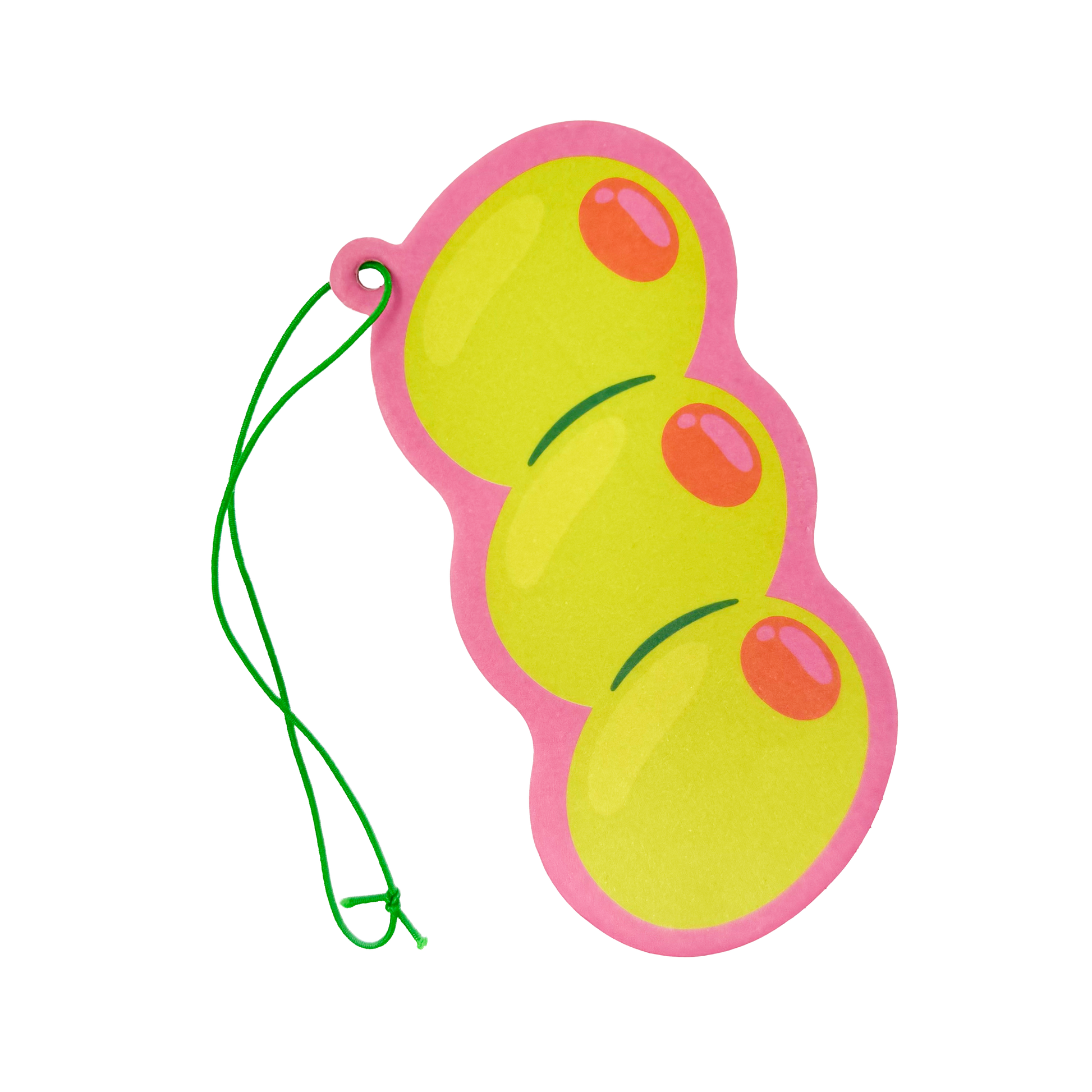 Cocktail olive air freshener with martini garnish design