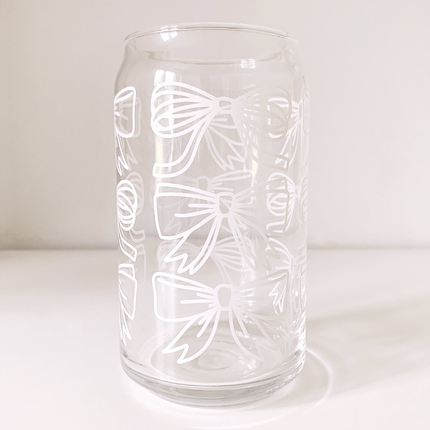 Gift Bow Can Glass