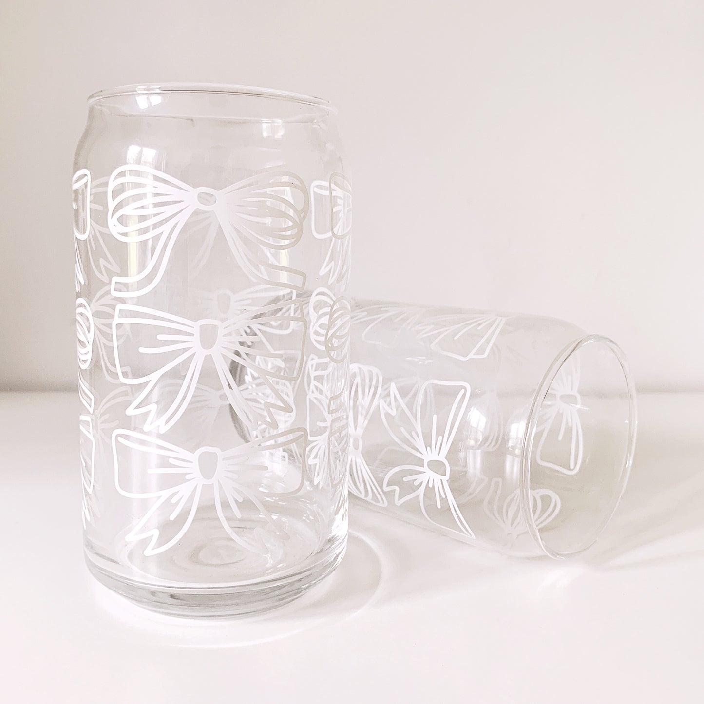 Gift Bow Can Glass