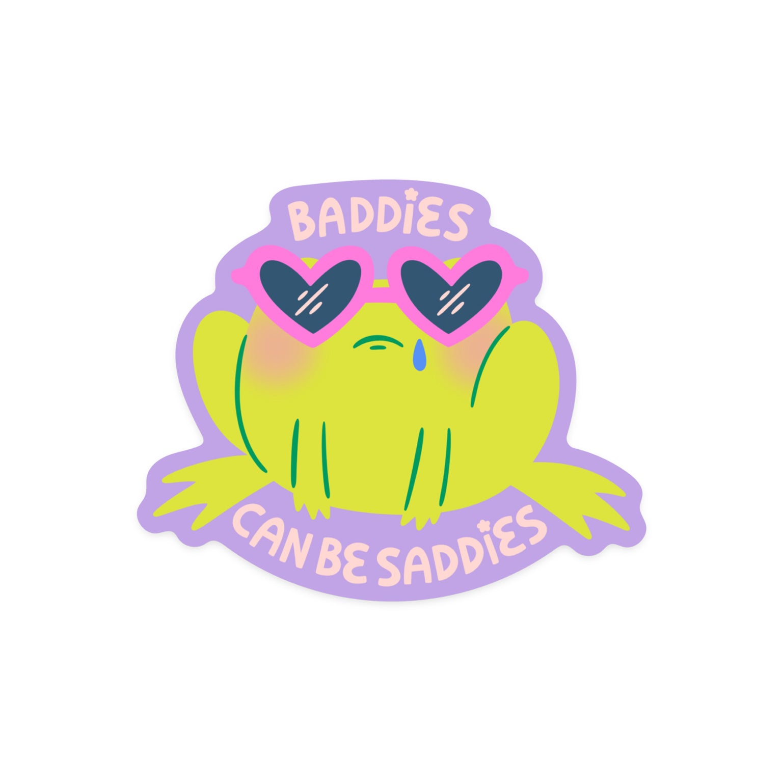 Mood sticker with 'Saddie Baddie' relatable emotional expression