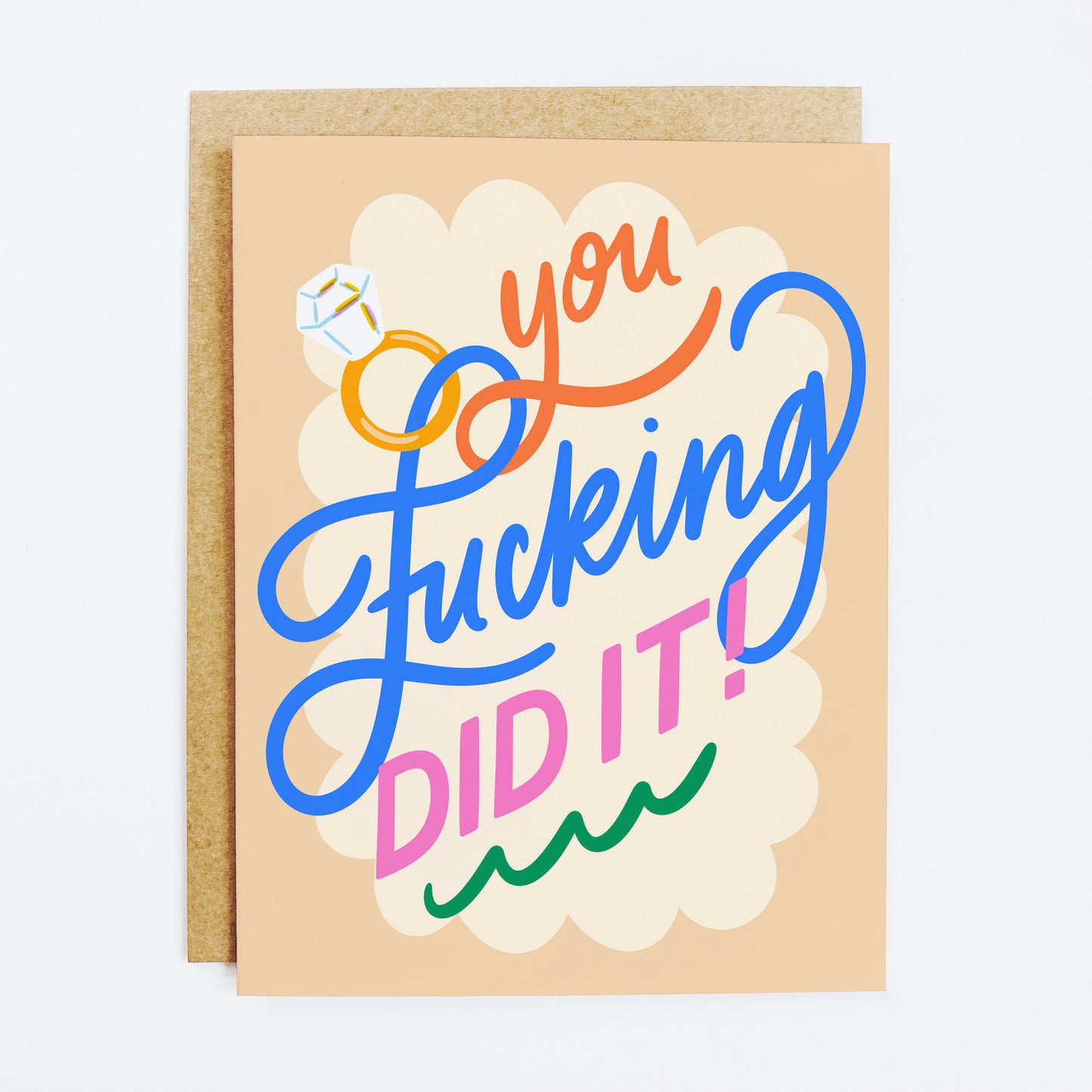 You're Fucking Married Greeting Card