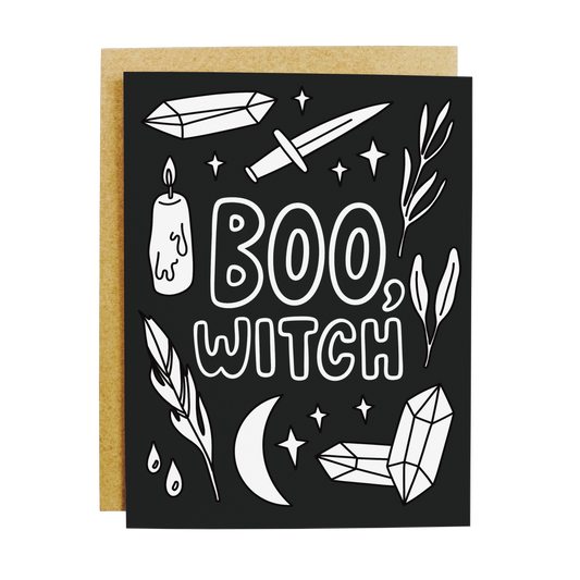 Boo Witch Greeting Card