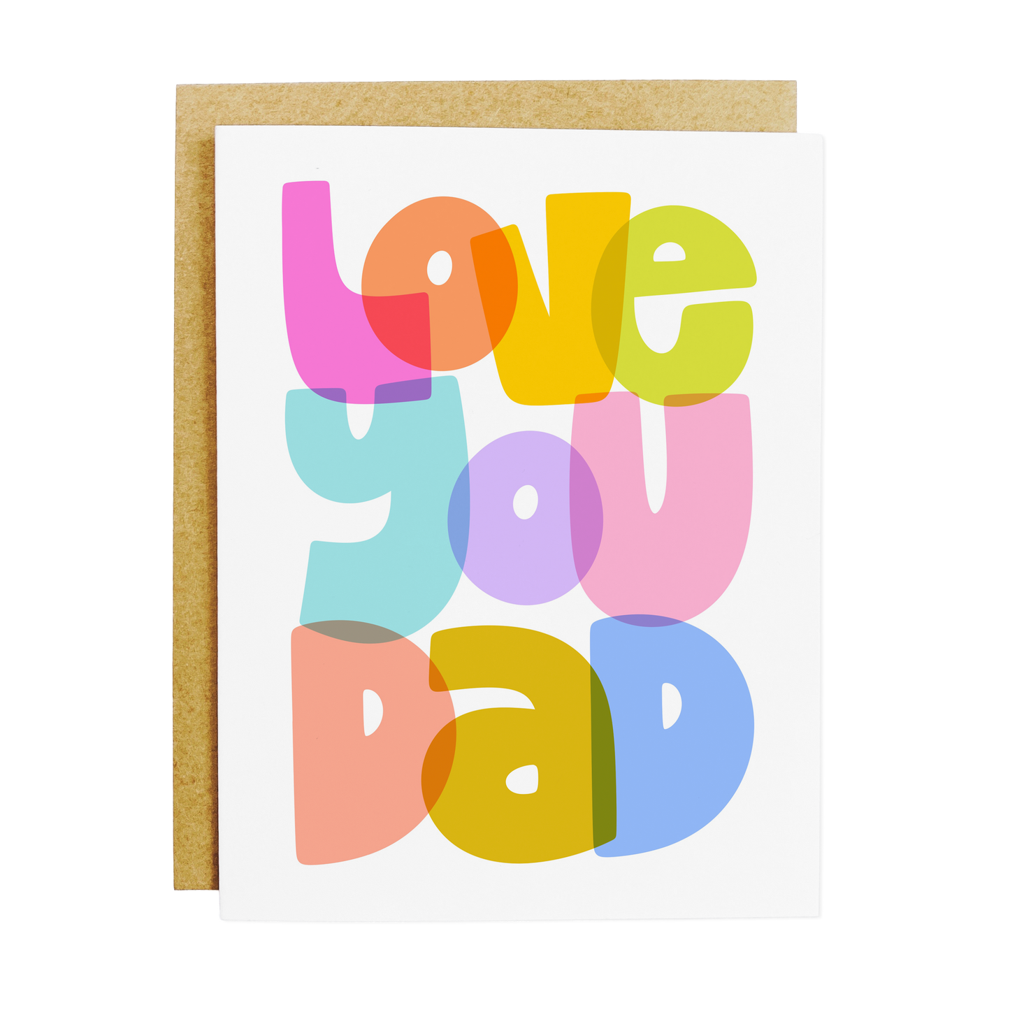 Father's Day card with simple 'Love You Dad' affectionate message
