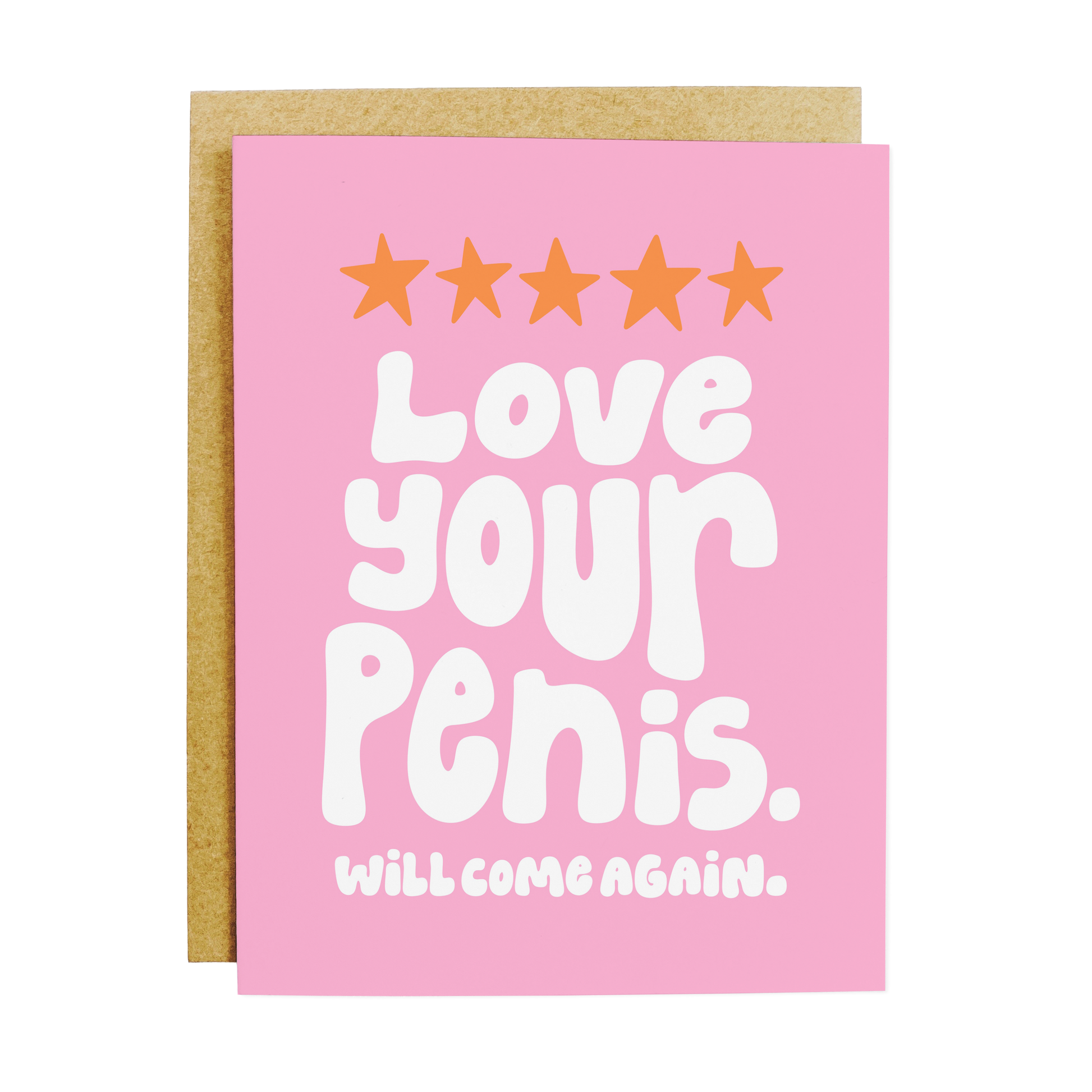 Review-themed card with 'Five Stars' rating appreciation message