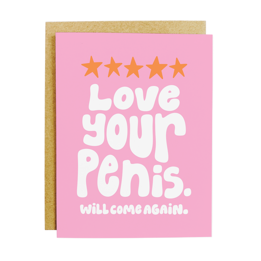 Review-themed card with 'Five Stars' rating appreciation message