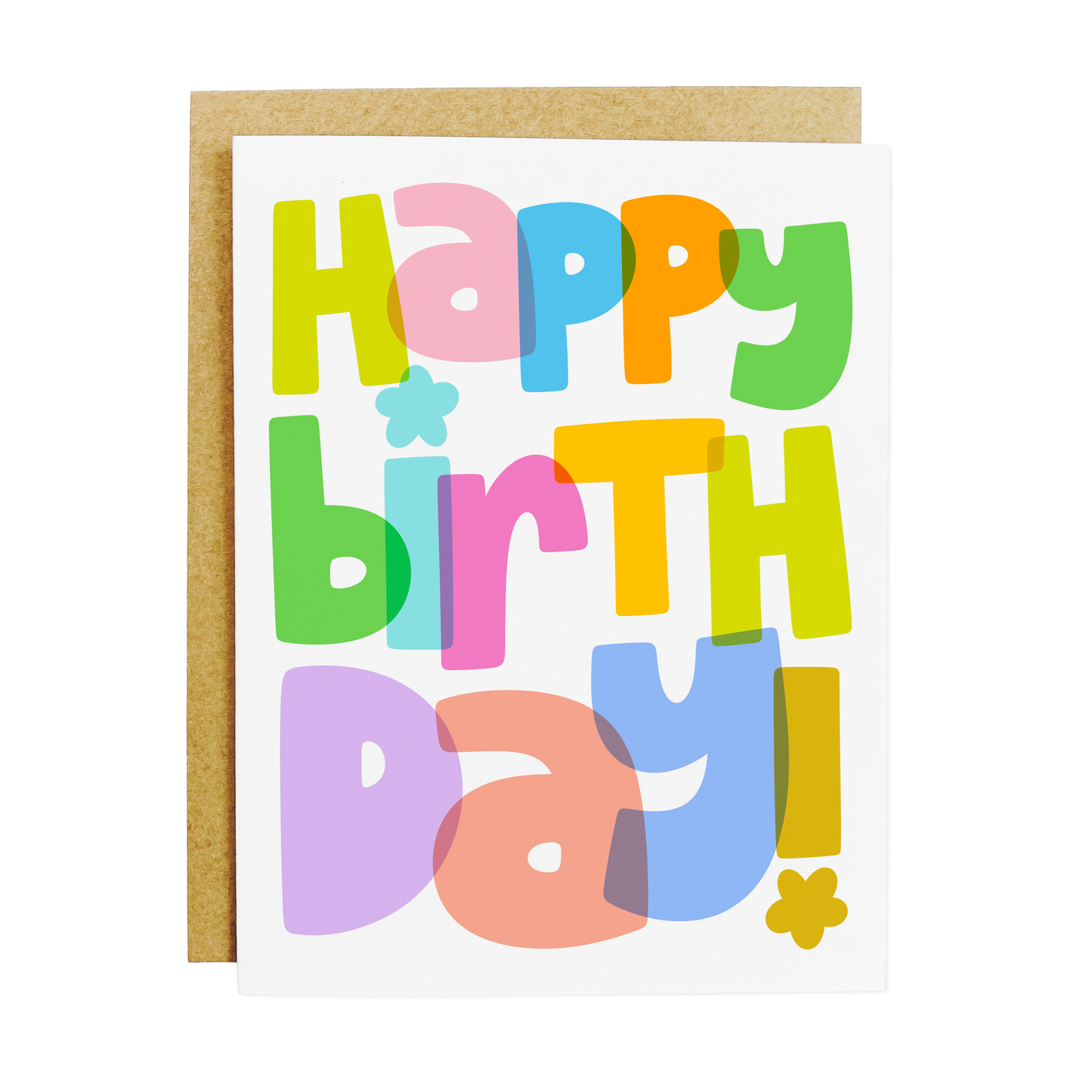 Colorful birthday card with rainbow design and vibrant celebration theme