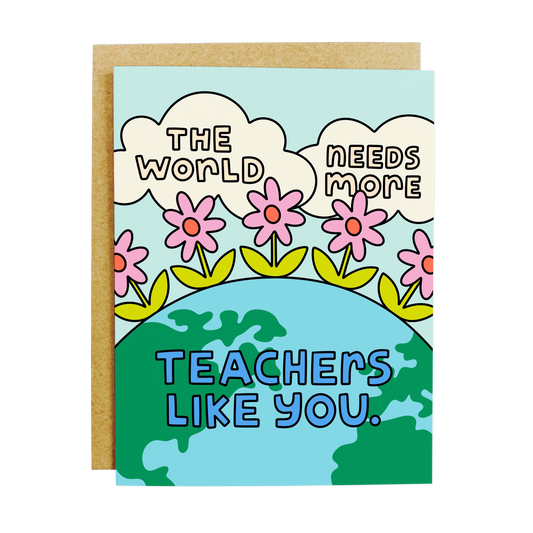 Teacher gratitude card with 'Teachers Like You' appreciation message