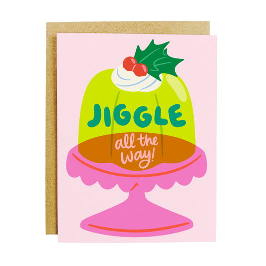 Jiggle All The Way Jello Card Funny Christmas Greeting Card