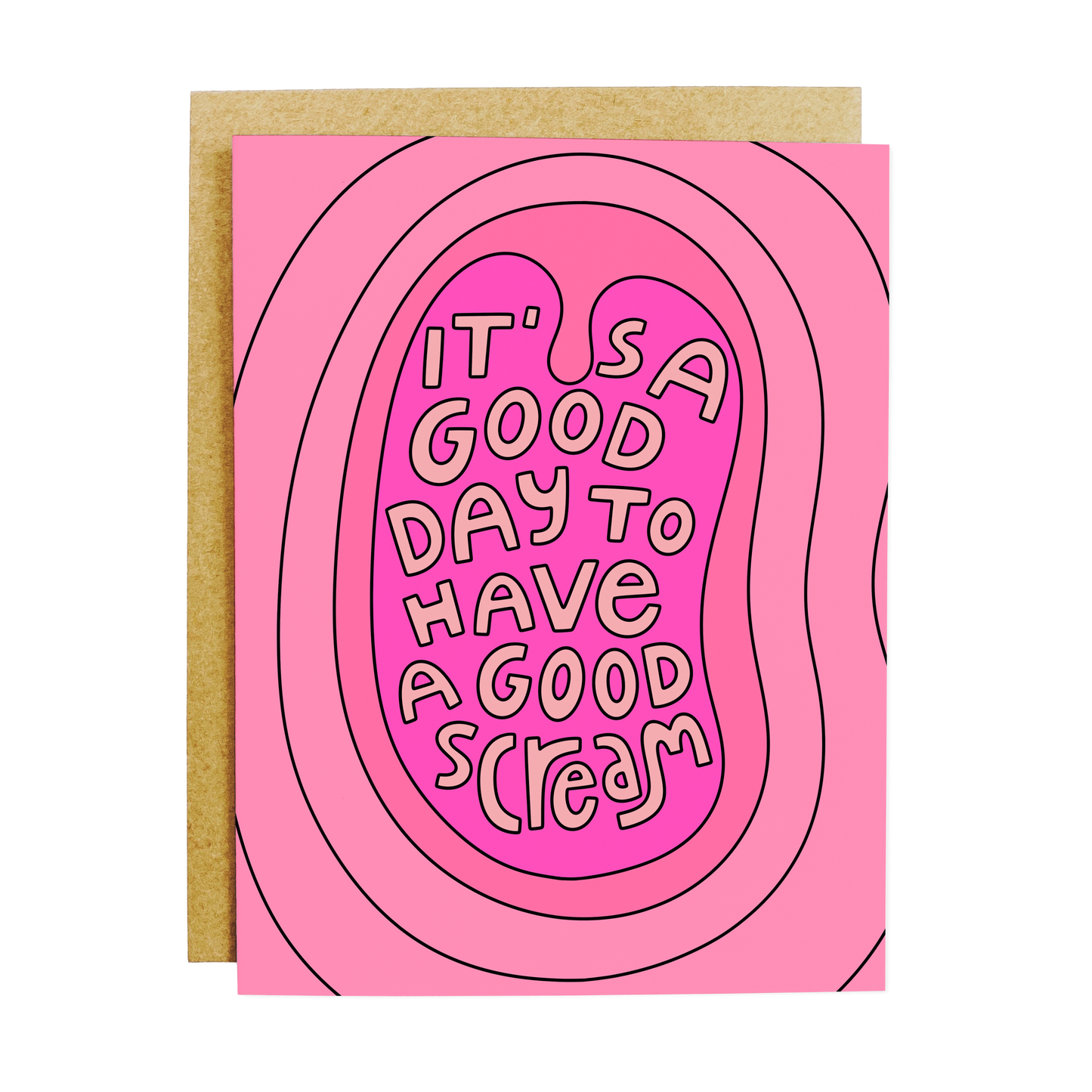 Good Day For A Scream Greeting Card