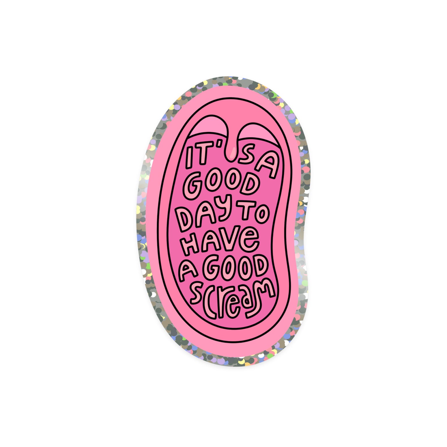 xpressive sticker with 'Scream' emotional release theme