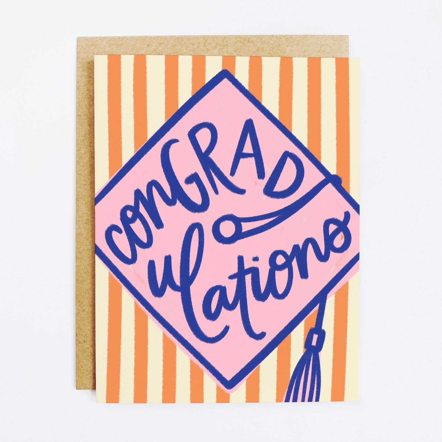 Con-grad-ulations Grad Cap Card
