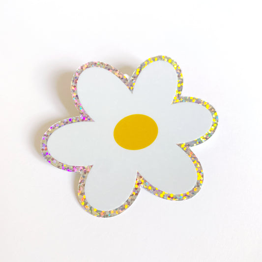 Glitter Daisy Sticker