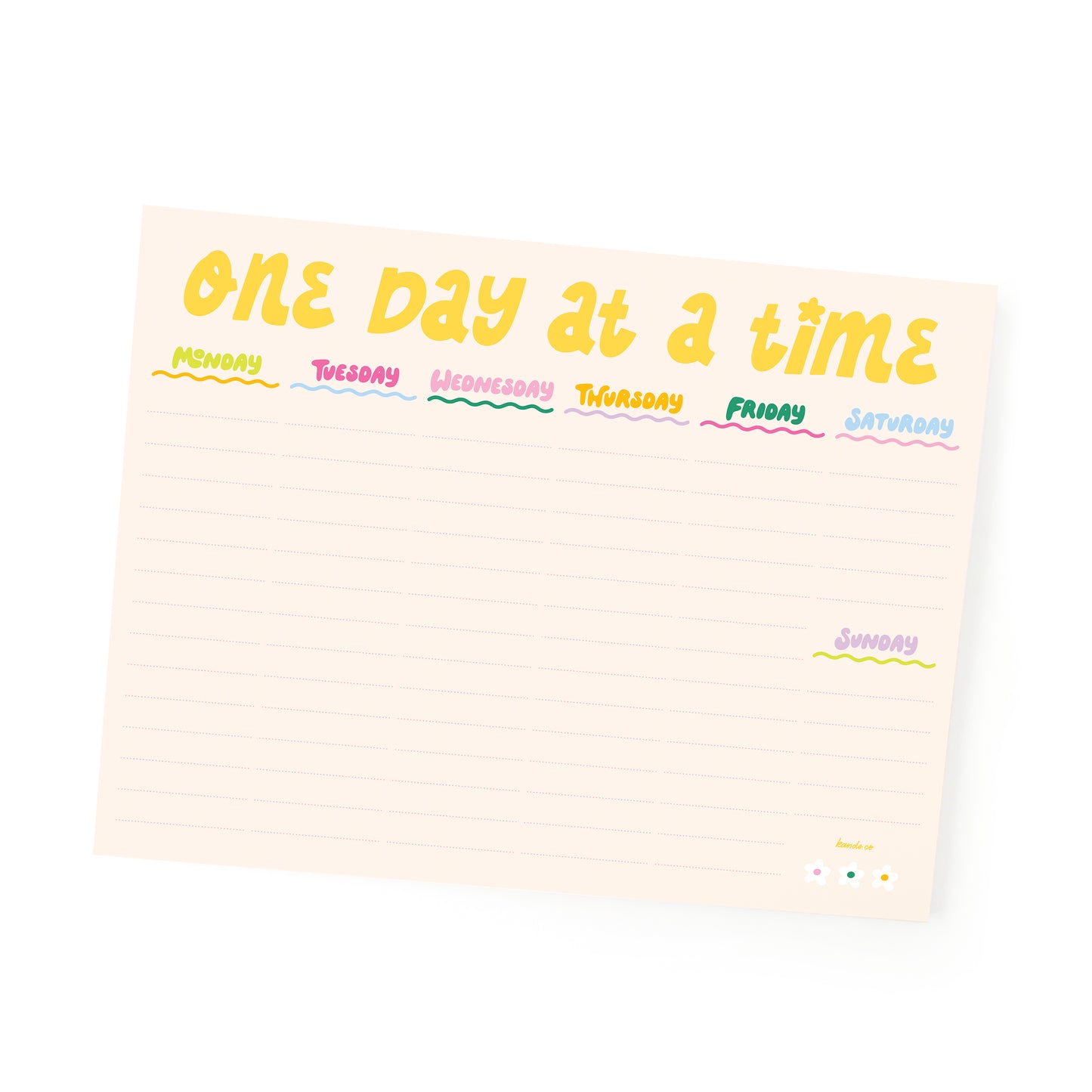 One Day at a Time Notepad