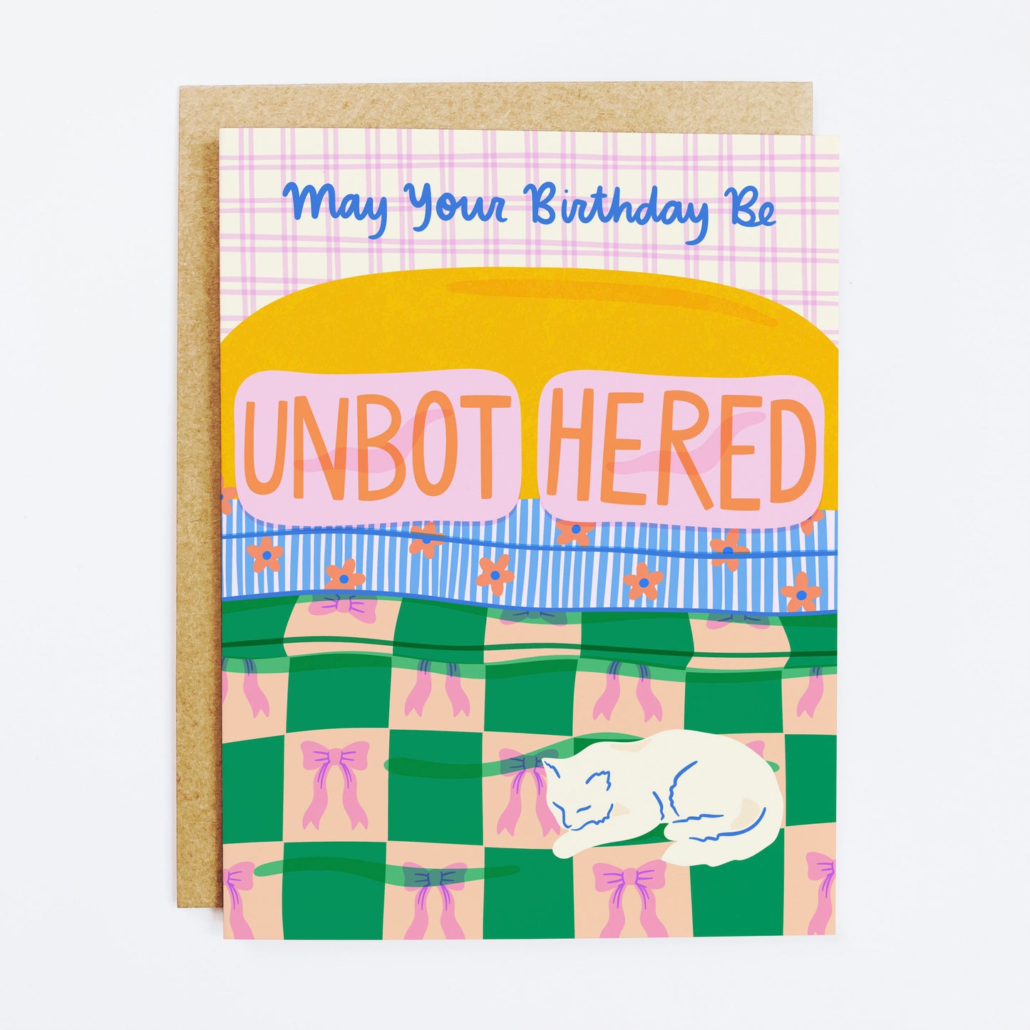 Unbothered Birthday Greeting Card
