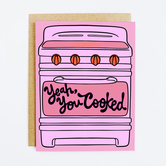 Achievement card with 'You Cooked' slang success congratulations