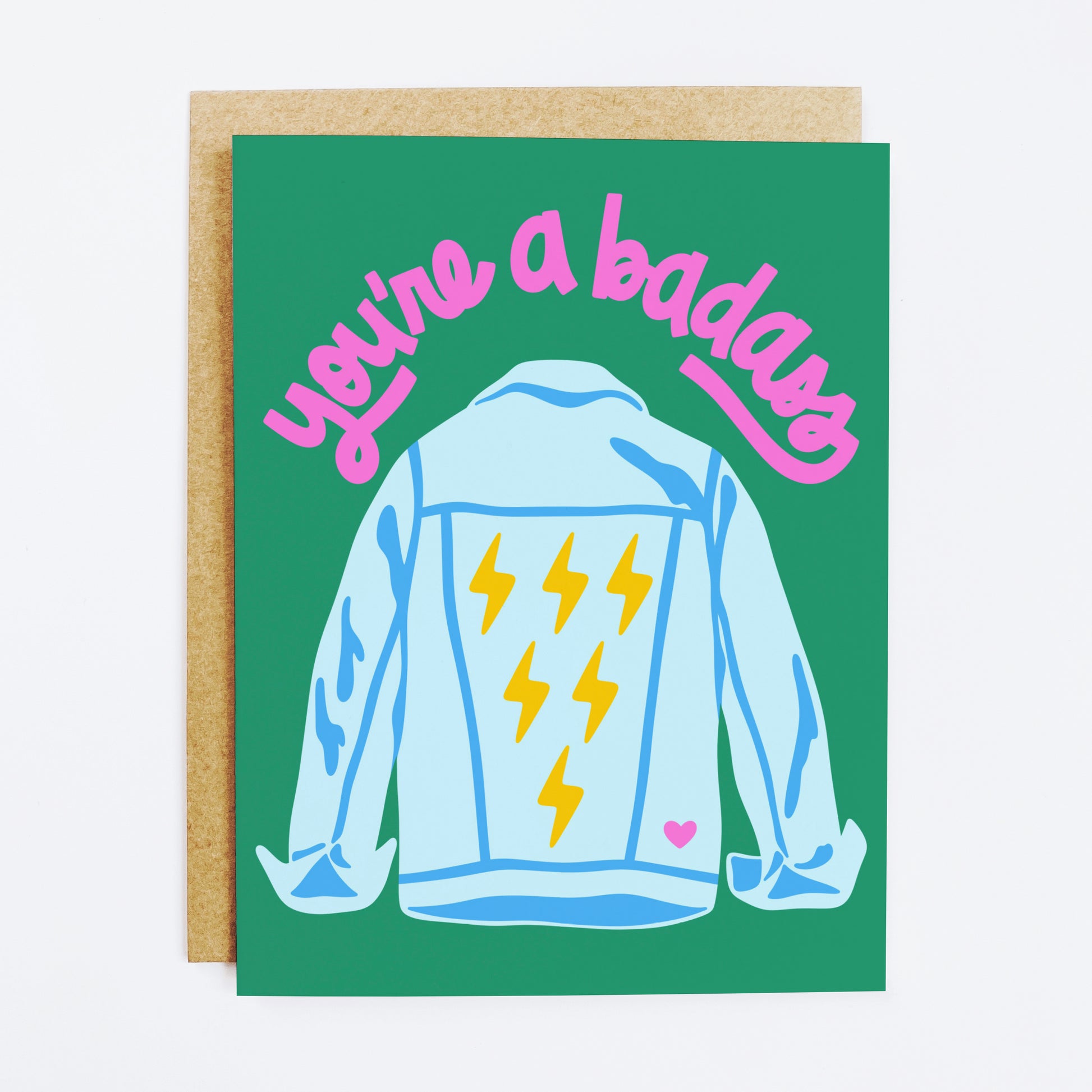 Confidence boosting card with 'You're A Badass' bold affirmation