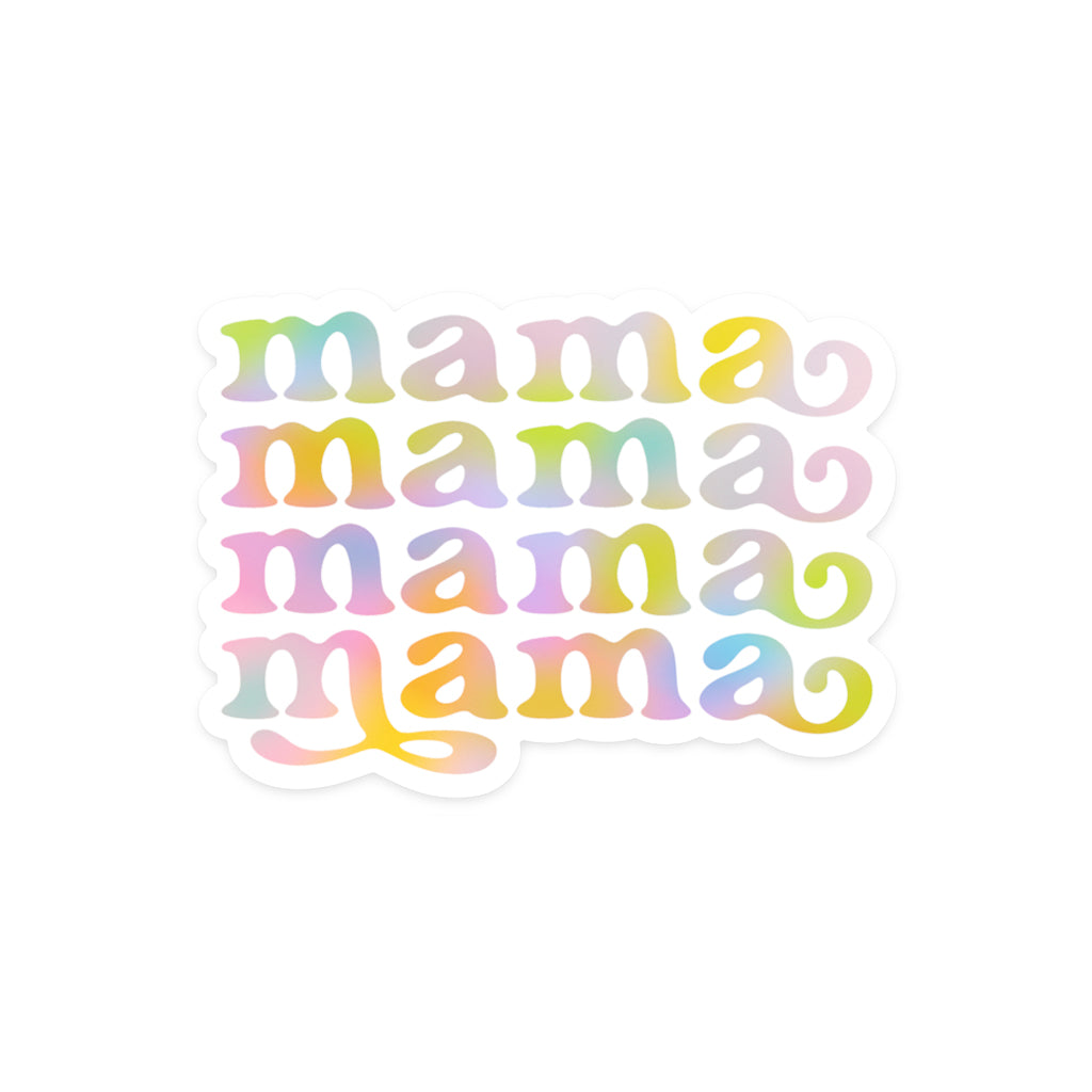 Simple 'Mama' sticker with elegant lettering for mothers