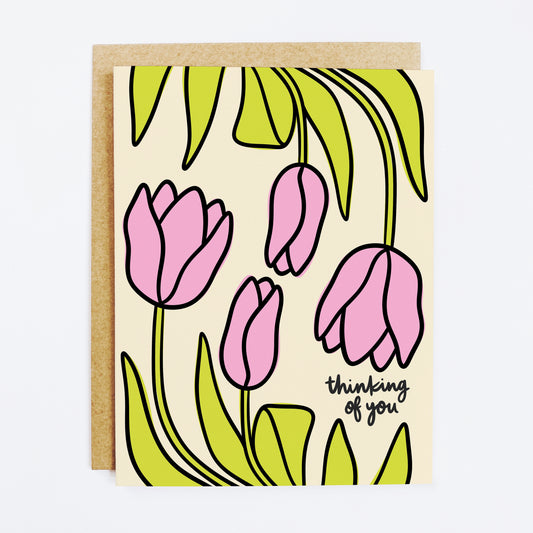 Caring card with 'Thinking Of You' thoughtful sympathy message