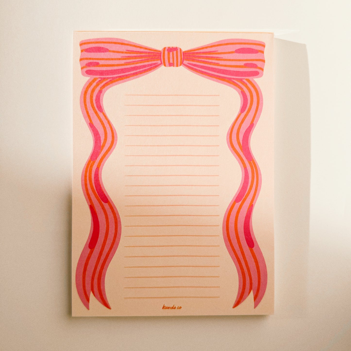Little Bow Pink Notepad