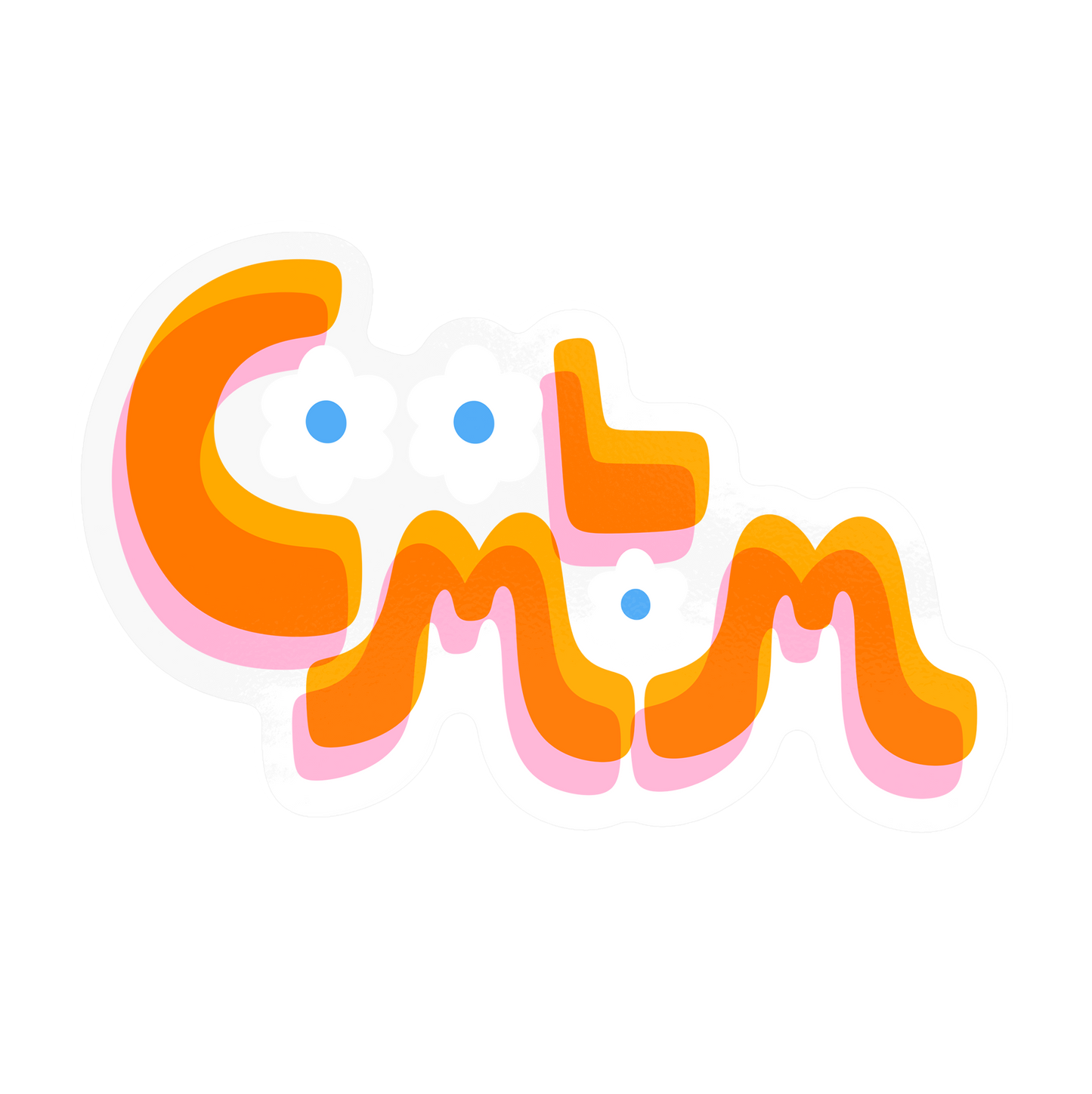 Cool Mom Sticker - Retro Daisy Vinyl Decal for Moms | KANDS.CO