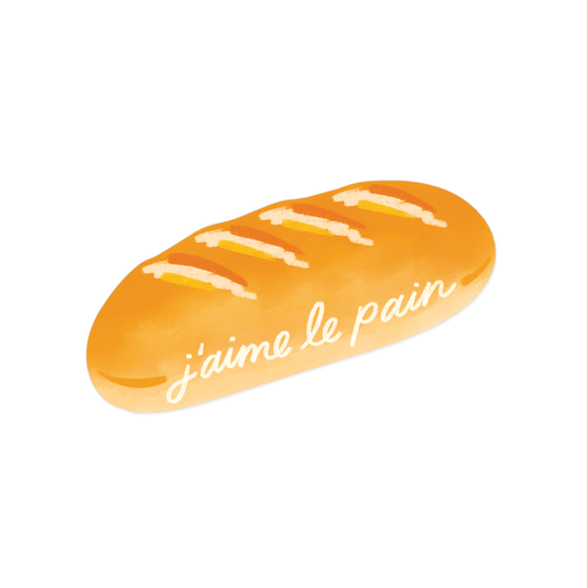 J'aime le Pain Bread Loaf Sticker - Waterproof Vinyl Decal