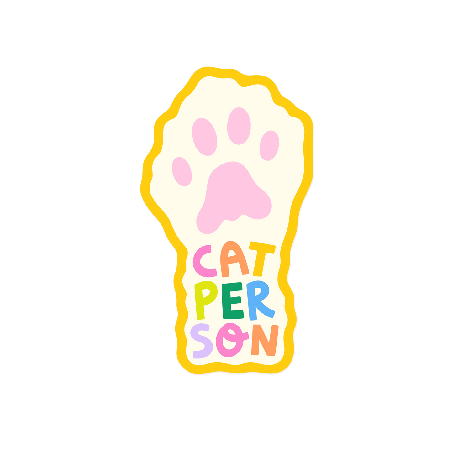 Cat Person Sticker