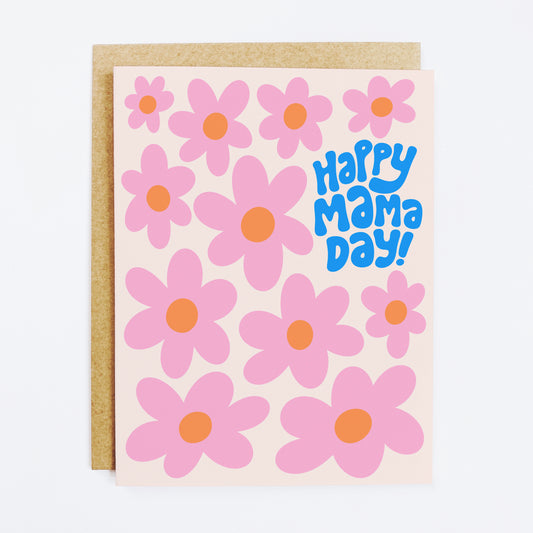 Happy Mama Day Flowers Card