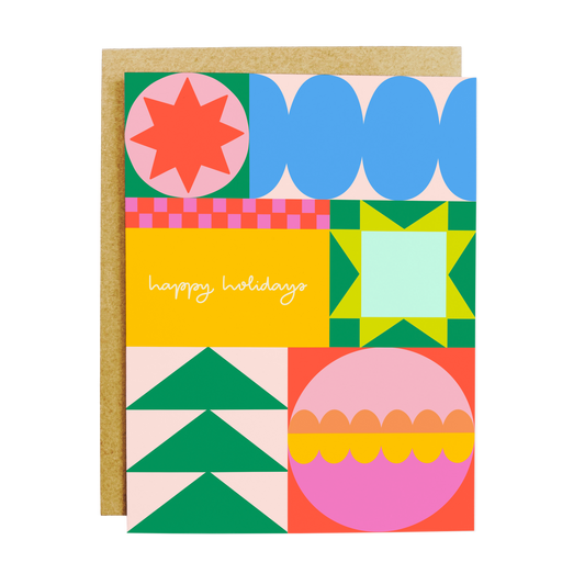 Happy Holidays Quilt Card