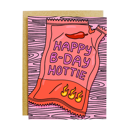 HBD Hottie Sauce Packet Card