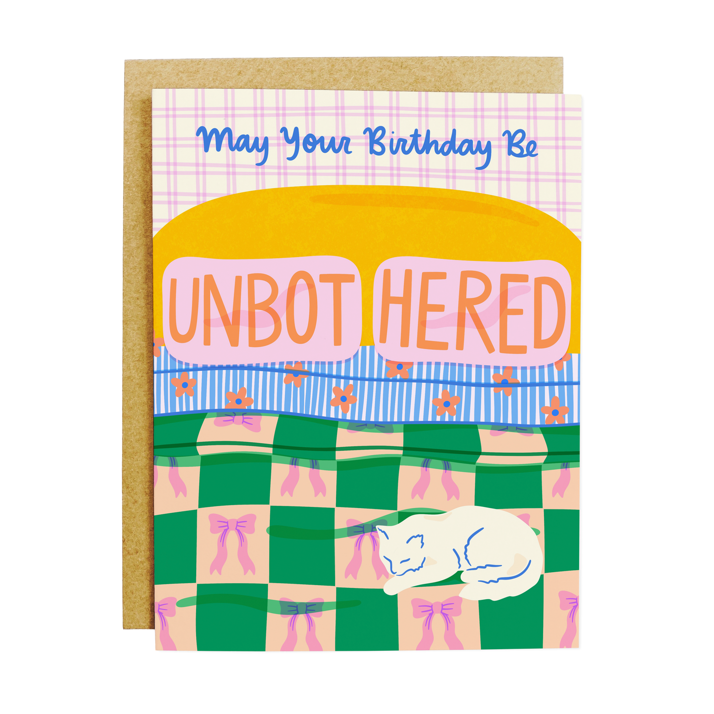 Unbothered Birthday Greeting Card