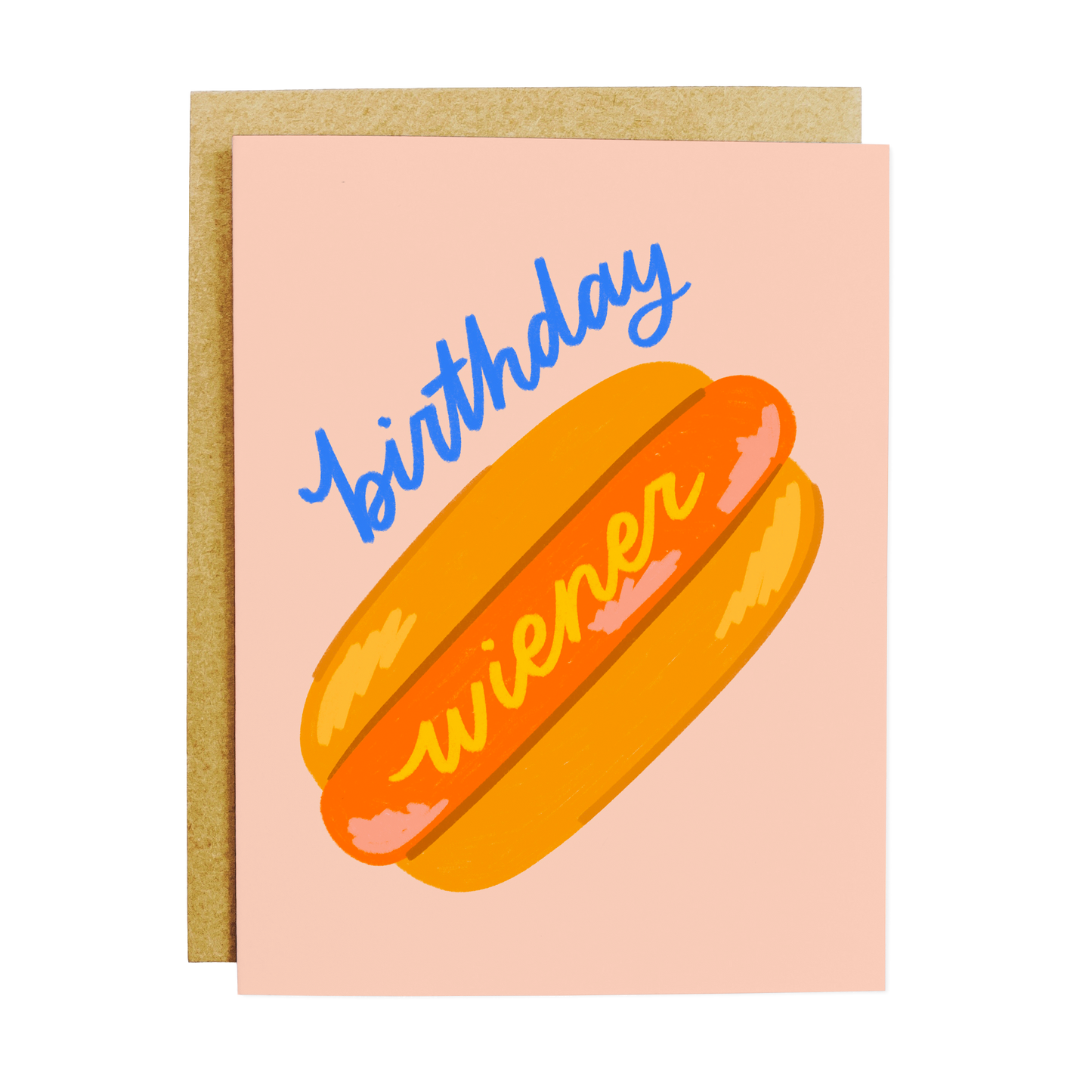Birthday Wiener Hot Dog Greeting Card