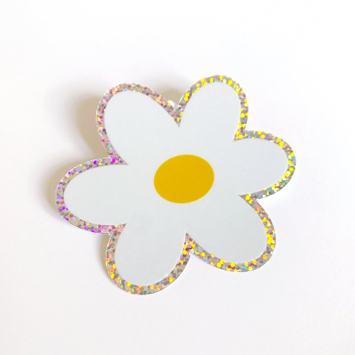 Glitter Daisy Sticker