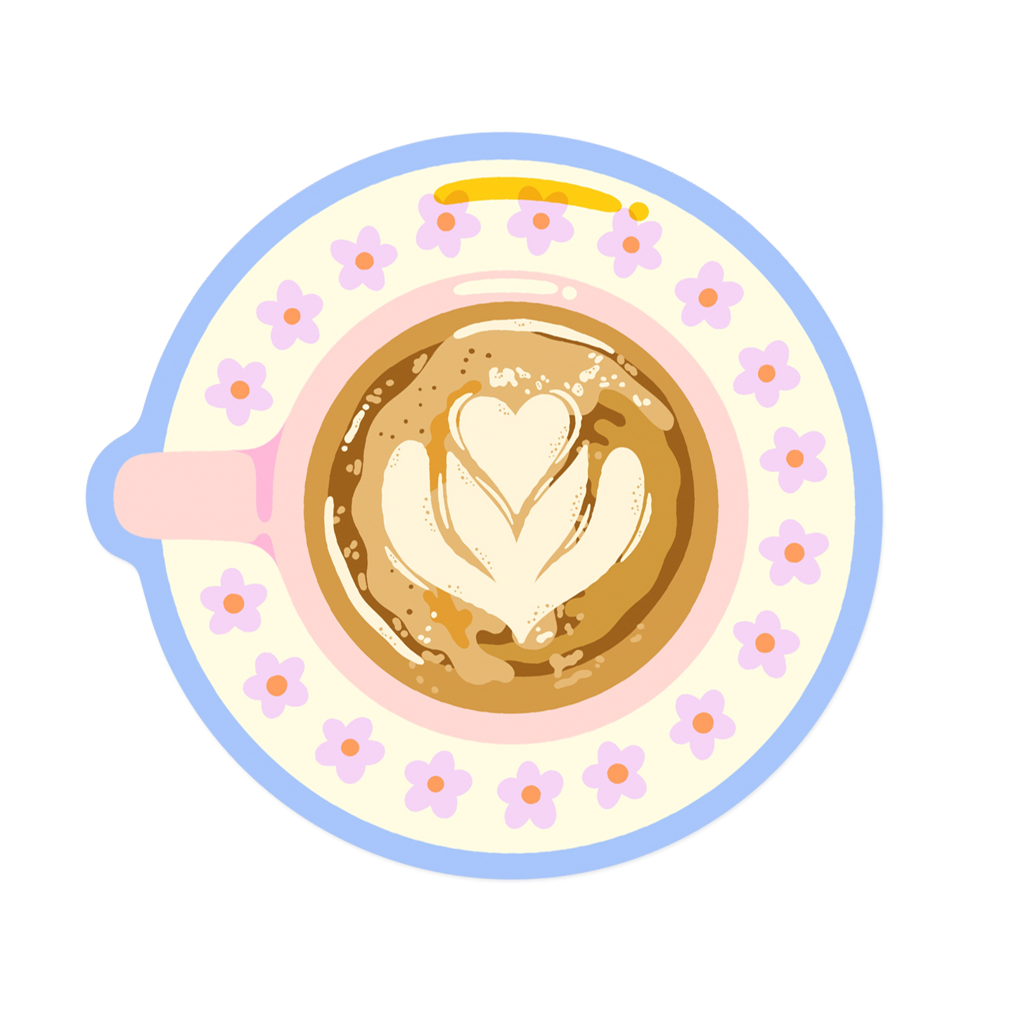 Heart Espresso Sticker