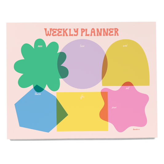 Fun With Shapes Weekly Notepad