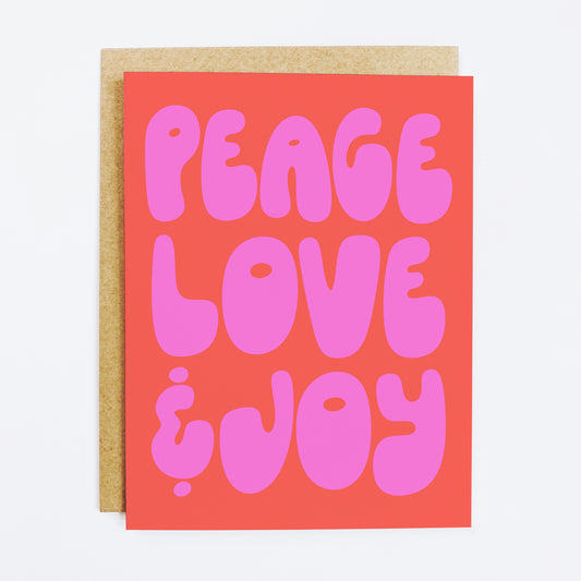 Peace Love Joy Card