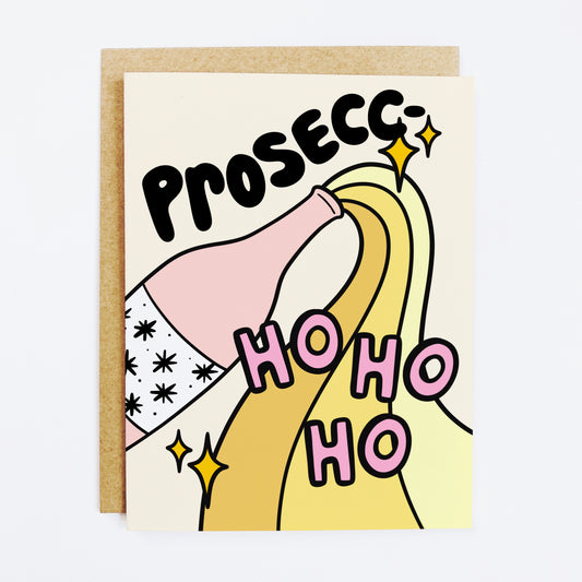 Prosecc-ho Holiday Card