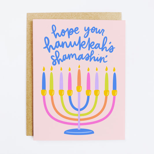 Shamashin' Hanukkah Card