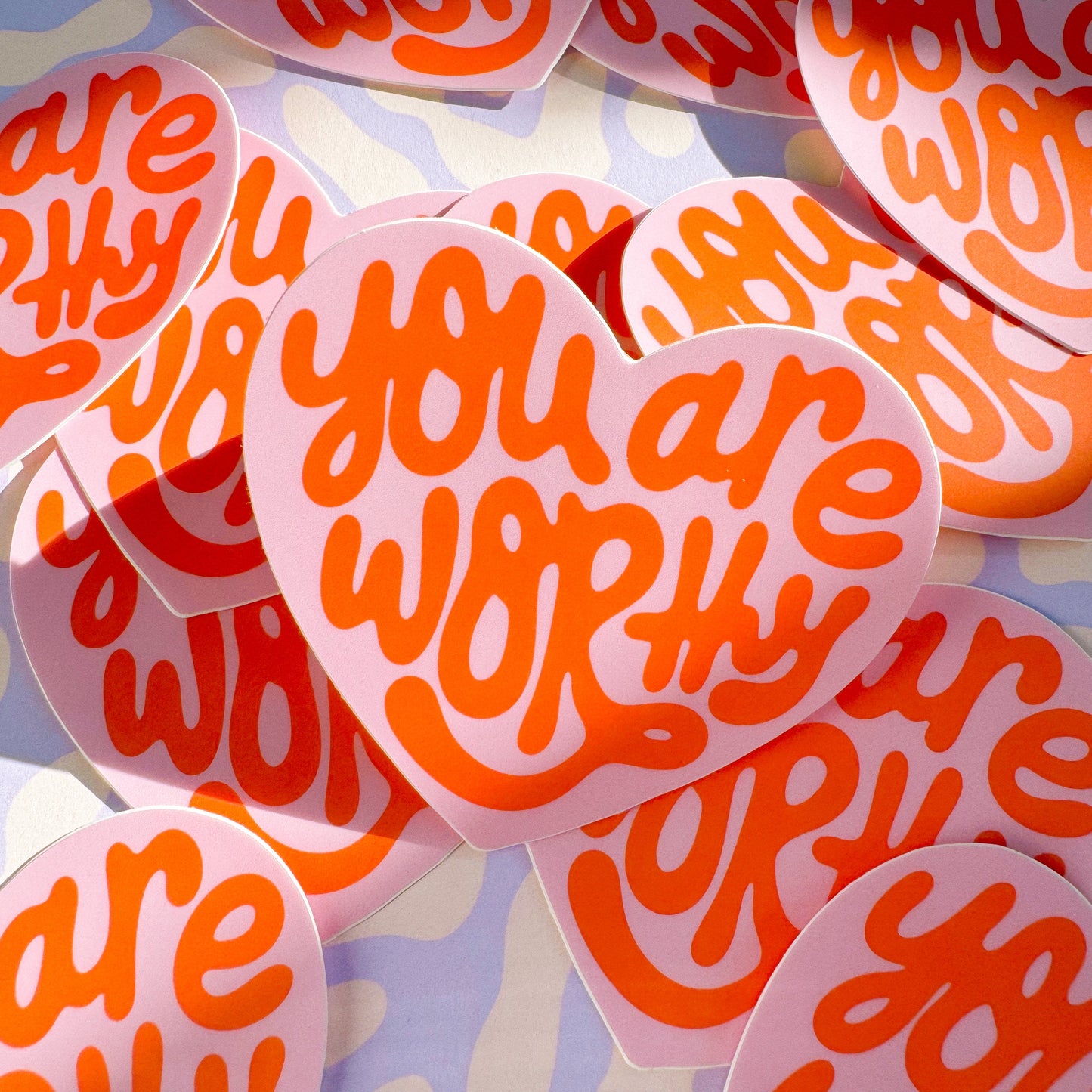 You Are Worthy Heart Sticker