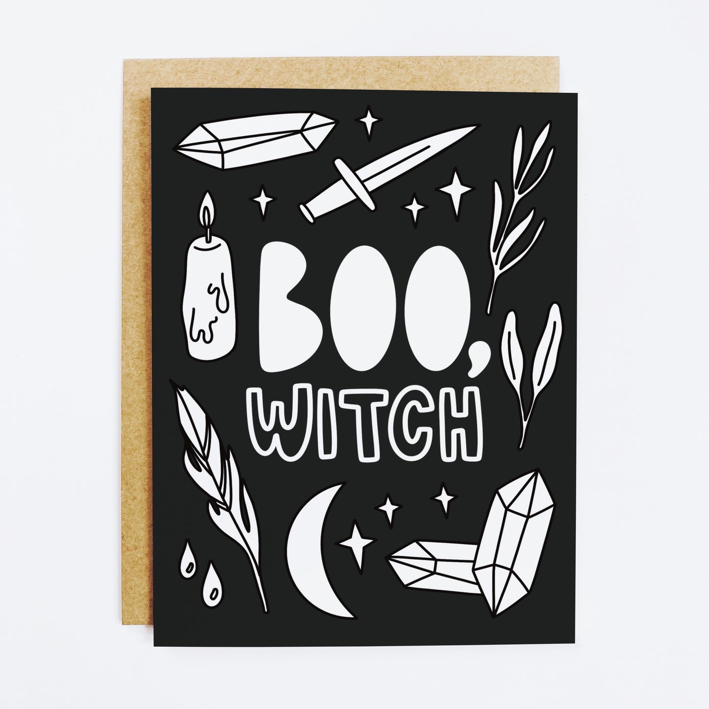 Boo Witch Greeting Card