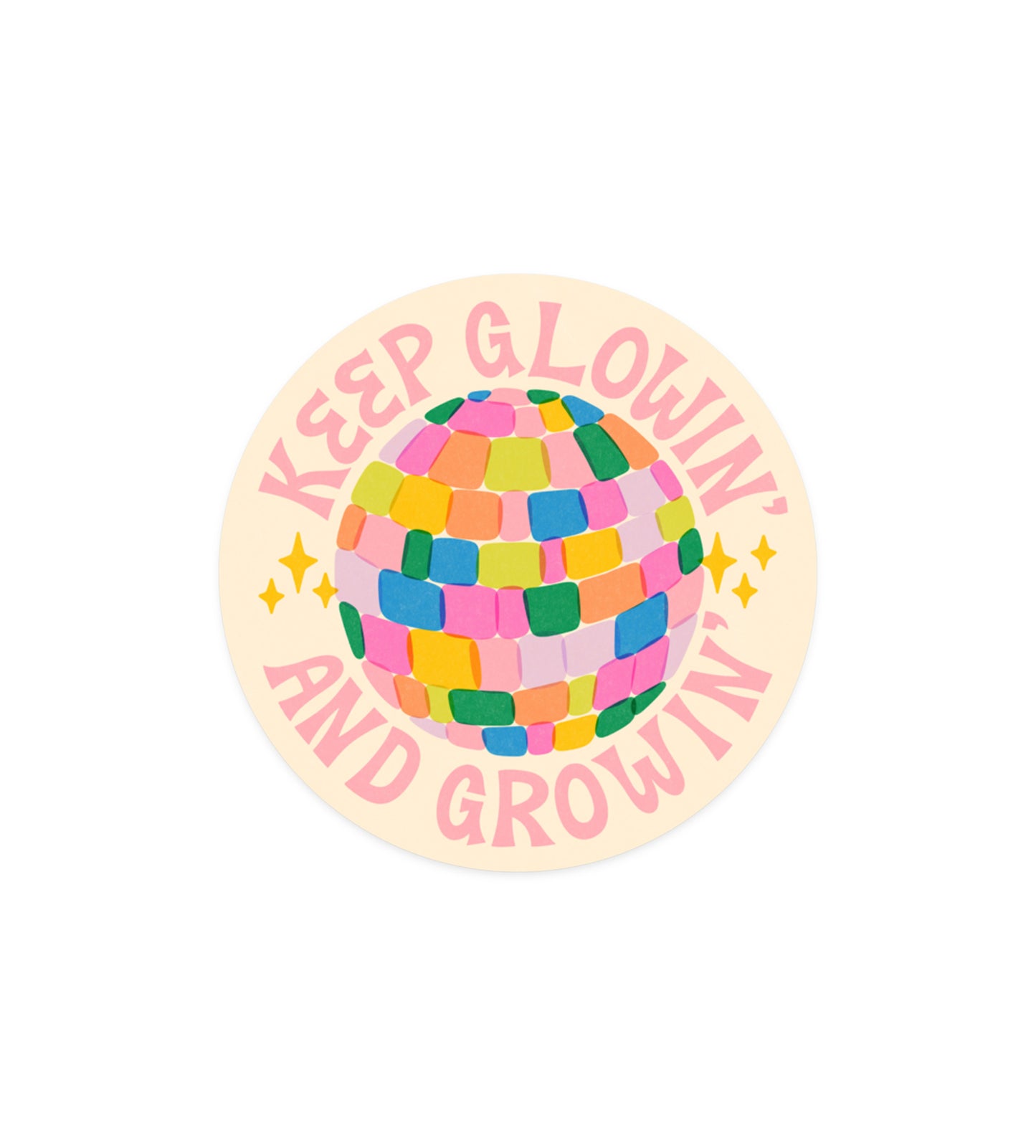 Glowing and Growing Sticker